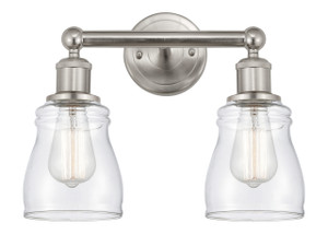 Ellery - 2 Light - 14 inch - Brushed Satin Nickel - Bath Vanity Light (616-2W-SN-G392)