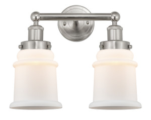 Canton - 2 Light - 15 inch - Brushed Satin Nickel - Bath Vanity Light (616-2W-SN-G181)