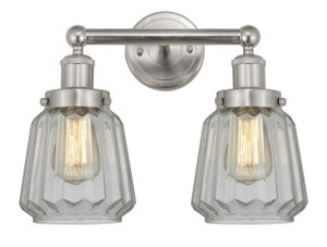 Chatham - 2 Light - 16 inch - Brushed Satin Nickel - Bath Vanity Light (616-2W-SN-G142)