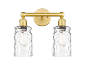 Candor - 2 Light - 14 inch - Satin Gold - Bath Vanity Light (616-2W-SG-G352)