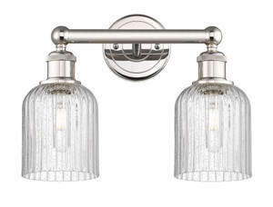 Bridal Veil - 2 Light - 14 inch - Polished Nickel - Bath Vanity Light (616-2W-PN-G559-5SDY)