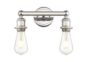 Edison - 2 Light - 11 inch - Polished Nickel - Bath Vanity Light (616-2W-PN)