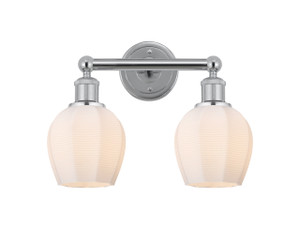 Norfolk - 2 Light - 15 inch - Polished Chrome - Bath Vanity Light (616-2W-PC-G461-6)