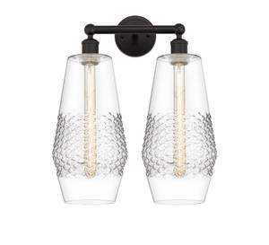 Windham - 2 Light - 16 inch - Oil Rubbed Bronze - Bath Vanity Light (616-2W-OB-G682-7)