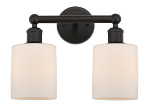 Cobbleskill - 2 Light - 14 inch - Oil Rubbed Bronze - Bath Vanity Light (616-2W-OB-G111)