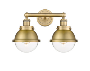 Hampden - 2 Light - 16 inch - Brushed Brass - Bath Vanity Light (616-2W-BB-HFS-62-BB)