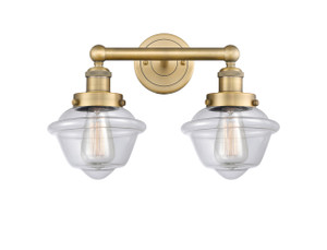 Oxford - 2 Light - 16 inch - Brushed Brass - Bath Vanity Light (616-2W-BB-G532)