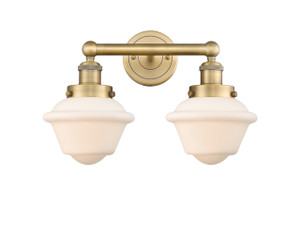 Oxford - 2 Light - 16 inch - Brushed Brass - Bath Vanity Light (616-2W-BB-G531)