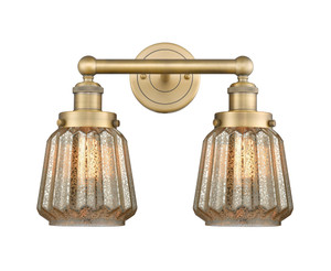 Chatham - 2 Light - 16 inch - Brushed Brass - Bath Vanity Light (616-2W-BB-G146) Chatham - 2 Light - 16 inch - Brushed Brass - Bath Vanity Light (616-2W-BB-G146)