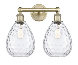 Waverly - 2 Light - 17 inch - Antique Brass - Bath Vanity Light (616-2W-AB-G372)