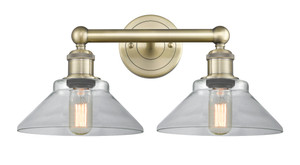Orwell - 2 Light - 17 inch - Antique Brass - Bath Vanity Light (616-2W-AB-G132)