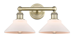 Orwell - 2 Light - 17 inch - Antique Brass - Bath Vanity Light (616-2W-AB-G131)