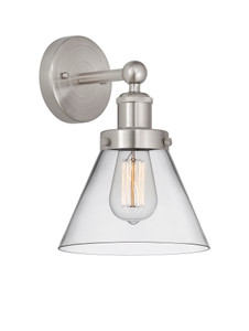 Cone - 1 Light - 8 inch - Brushed Satin Nickel - Sconce (616-1W-SN-G42)