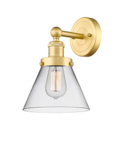 Cone - 1 Light - 8 inch - Satin Gold - Sconce (616-1W-SG-G42)
