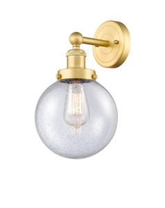 Beacon - 1 Light - 8 inch - Satin Gold - Sconce (616-1W-SG-G204-8)