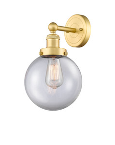 Beacon - 1 Light - 8 inch - Satin Gold - Sconce (616-1W-SG-G202-8)