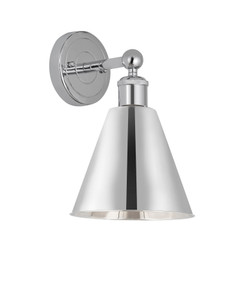 Berkshire - 1 Light - 8 inch - Polished Chrome - Sconce (616-1W-PC-MBC-8-PC)