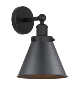 Appalachian - 1 Light - 8 inch - Matte Black - Sconce (616-1W-BK-M13-BK)