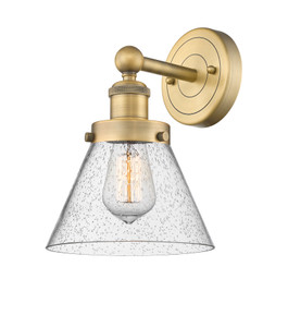 Cone - 1 Light - 8 inch - Brushed Brass - Sconce (616-1W-BB-G44)