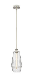 Windham - 1 Light - 7 inch - Brushed Satin Nickel - Cord hung - Mini Pendant (616-1S-SN-G684-7-LED)