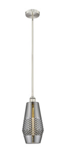 Windham - 1 Light - 7 inch - Brushed Satin Nickel - Cord hung - Mini Pendant (616-1S-SN-G683-7)