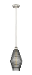 Cascade - 1 Light - 8 inch - Brushed Satin Nickel - Cord hung - Mini Pendant (616-1S-SN-G673-8-LED)