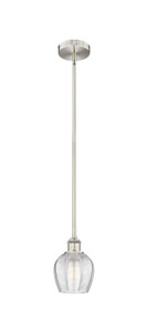 Norfolk - 1 Light - 6 inch - Brushed Satin Nickel - Cord hung - Mini Pendant (616-1S-SN-G462-6-LED)