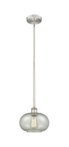 Gorham - 1 Light - 10 inch - Brushed Satin Nickel - Cord hung - Mini Pendant (616-1S-SN-G249-LED)