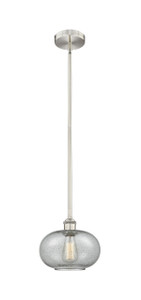 Gorham - 1 Light - 10 inch - Brushed Satin Nickel - Cord hung - Mini Pendant (616-1S-SN-G247-LED)