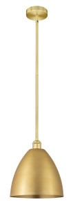 Bristol - 1 Light - 12 inch - Satin Gold - Cord hung - Mini Pendant (616-1S-SG-MBD-12-SG)