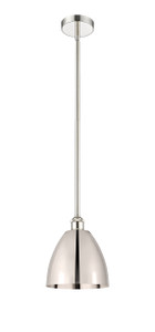 Bristol - 1 Light - 9 inch - Polished Nickel - Cord hung - Mini Pendant (616-1S-PN-MBD-9-PN-LED)