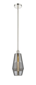 Windham - 1 Light - 7 inch - Polished Nickel - Cord hung - Mini Pendant (616-1S-PN-G683-7)
