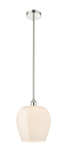 Norfolk - 1 Light - 12 inch - Polished Nickel - Cord hung - Mini Pendant (616-1S-PN-G461-12-LED)