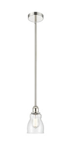 Ellery - 1 Light - 5 inch - Polished Nickel - Cord hung - Mini Pendant (616-1S-PN-G394-LED)