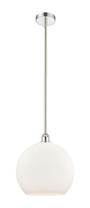 Athens - 1 Light - 14 inch - Polished Nickel - Cord hung - Pendant (616-1S-PN-G121-14)