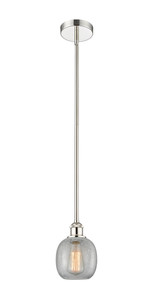 Belfast - 1 Light - 6 inch - Polished Nickel - Cord hung - Mini Pendant (616-1S-PN-G105)