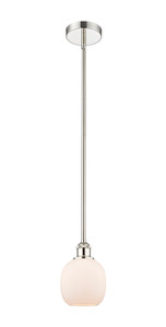 Belfast - 1 Light - 6 inch - Polished Nickel - Cord hung - Mini Pendant (616-1S-PN-G101-LED)