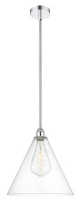 Berkshire - 1 Light - 16 inch - Polished Chrome - Cord hung - Pendant (616-1S-PC-GBC-162)