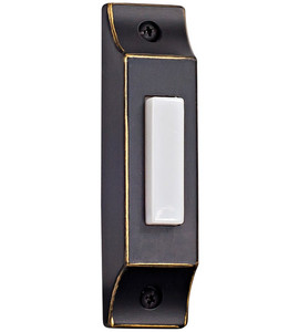 Surface Mount Die-Cast Builder's Series LED Lighted Push Button in Antique Bronze (BSCB-AZ)