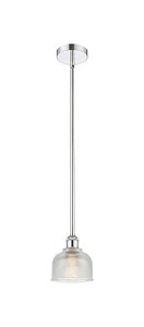 Dayton - 1 Light - 6 inch - Polished Chrome - Cord hung - Mini Pendant (616-1S-PC-G412-LED)
