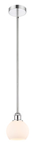 Athens - 1 Light - 6 inch - Polished Chrome - Cord hung - Mini Pendant (616-1S-PC-G121-6)