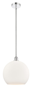 Athens - 1 Light - 14 inch - Polished Chrome - Cord hung - Pendant (616-1S-PC-G121-14)