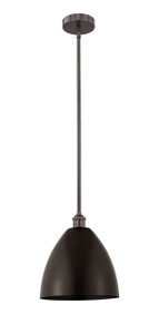 Bristol - 1 Light - 12 inch - Oil Rubbed Bronze - Cord hung - Mini Pendant (616-1S-OB-MBD-12-OB)