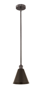 Berkshire - 1 Light - 8 inch - Oil Rubbed Bronze - Cord hung - Mini Pendant (616-1S-OB-MBC-8-OB)
