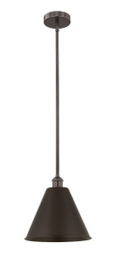 Berkshire - 1 Light - 12 inch - Oil Rubbed Bronze - Cord hung - Mini Pendant (616-1S-OB-MBC-12-OB)