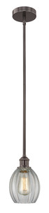 Eaton - 1 Light - 6 inch - Oil Rubbed Bronze - Cord hung - Mini Pendant (616-1S-OB-G82-LED) Eaton - 1 Light - 6 inch - Oil Rubbed Bronze - Cord hung - Mini Pendant (616-1S-OB-G82-LED)