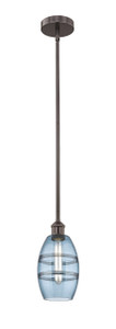Vaz - 1 Light - 6 inch - Oil Rubbed Bronze - Cord hung - Mini Pendant (616-1S-OB-G557-6BL)