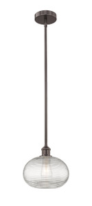 Ithaca - 1 Light - 10 inch - Oil Rubbed Bronze - Cord hung - Mini Pendant (616-1S-OB-G555-10CL)