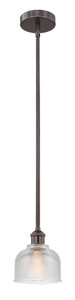 Dayton - 1 Light - 6 inch - Oil Rubbed Bronze - Cord hung - Mini Pendant (616-1S-OB-G412)