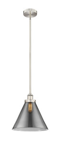 Cone - 1 Light - 12 inch - Brushed Satin Nickel - Cord hung - Mini Pendant (616-1SH-SN-G43-L)